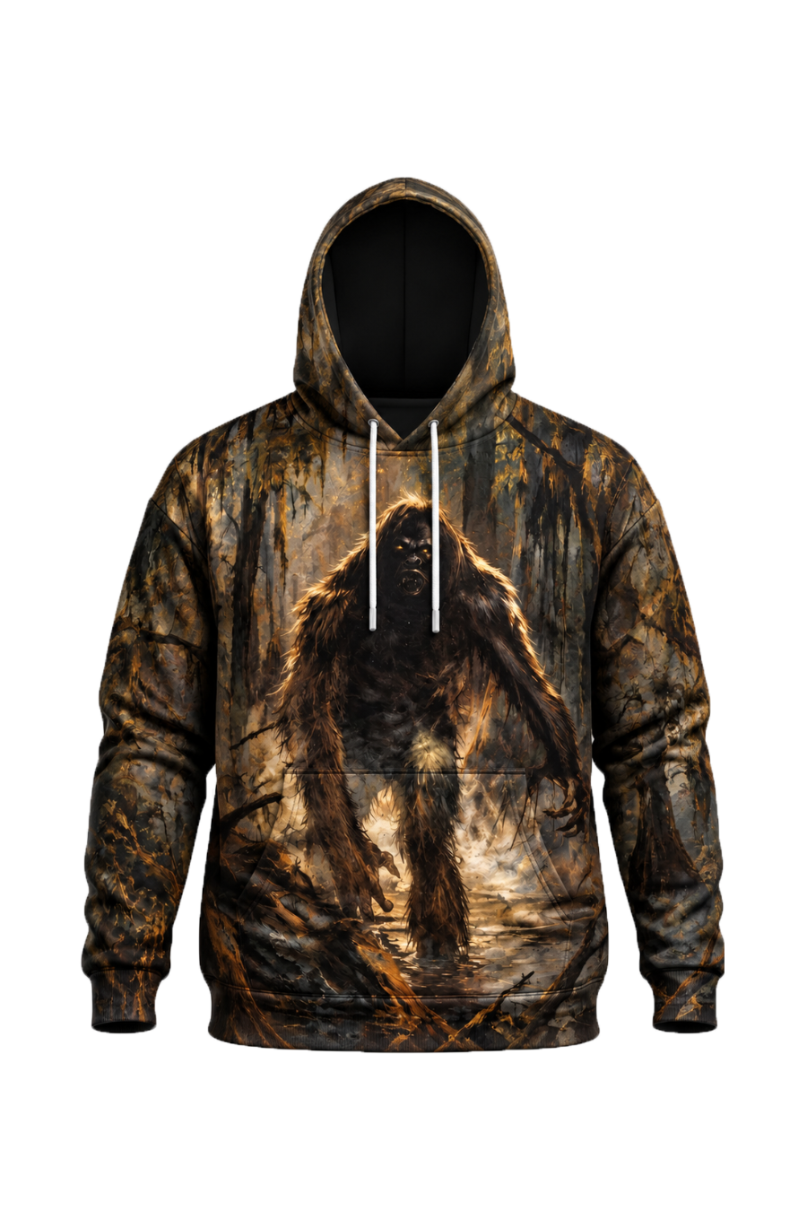 Performance Fleece-Lined Hoodie - Skunk Ape Cypress Swamp Stalker image 5
