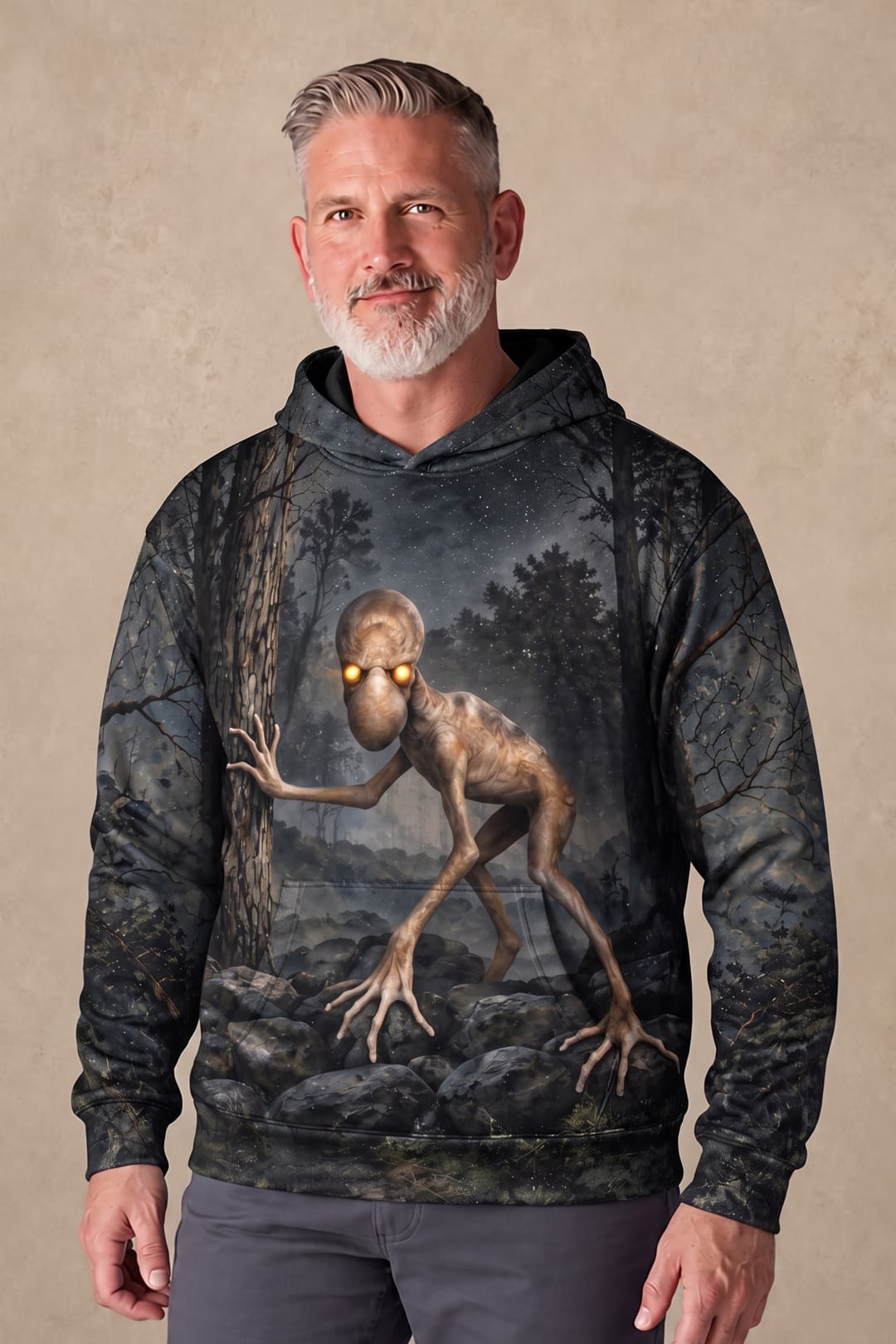 Performance Fleece-Lined Hoodie - Dover Demon Stone Wall Prowler image 2