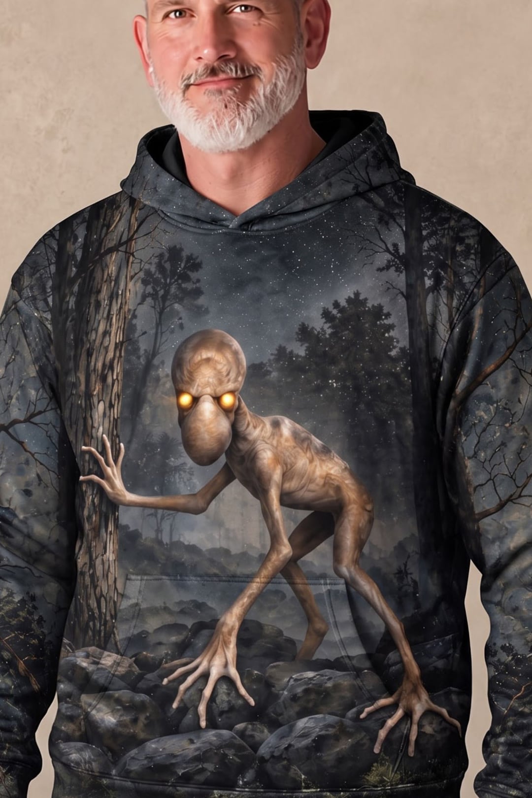 Performance Fleece-Lined Hoodie - Dover Demon Stone Wall Prowler image 4