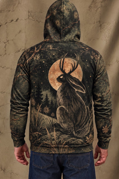 Performance Fleece-Lined Hoodie - Jackalope Pine Ridge Moonlight image 2
