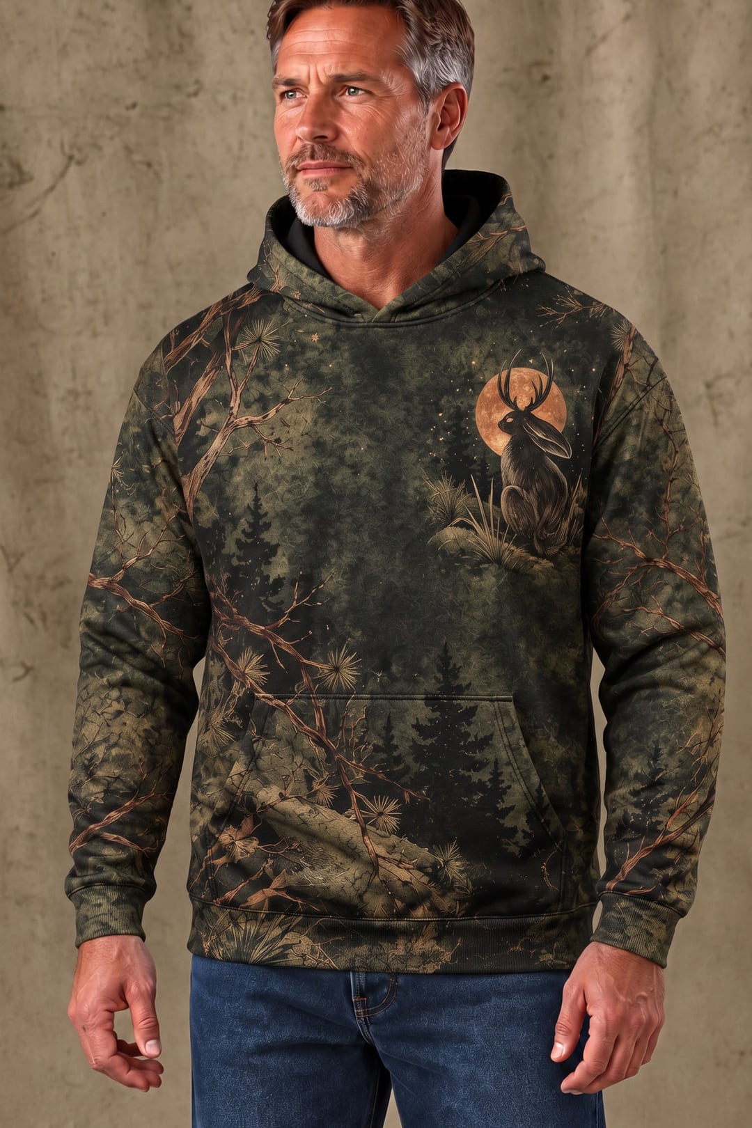 Performance Fleece-Lined Hoodie - Jackalope Pine Ridge Moonlight image 3