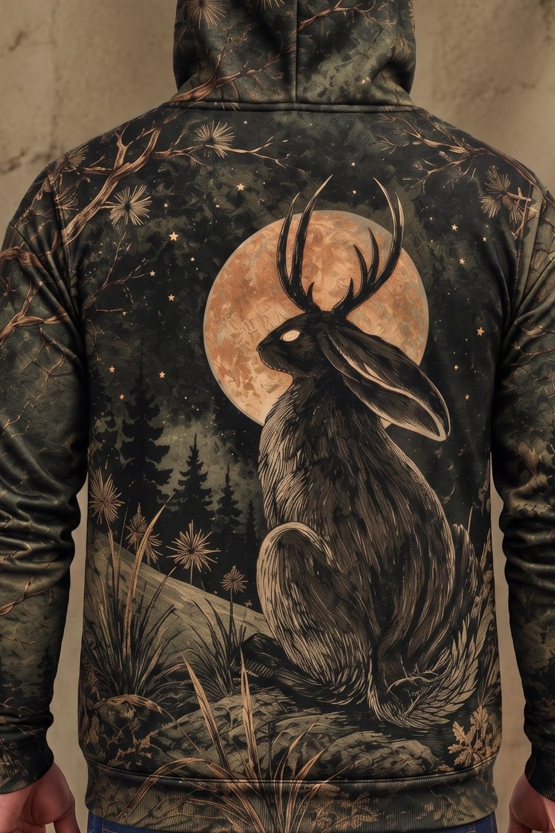 Performance Fleece-Lined Hoodie - Jackalope Pine Ridge Moonlight image 4