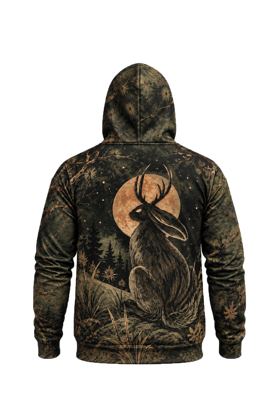 Performance Fleece-Lined Hoodie - Jackalope Pine Ridge Moonlight image 5