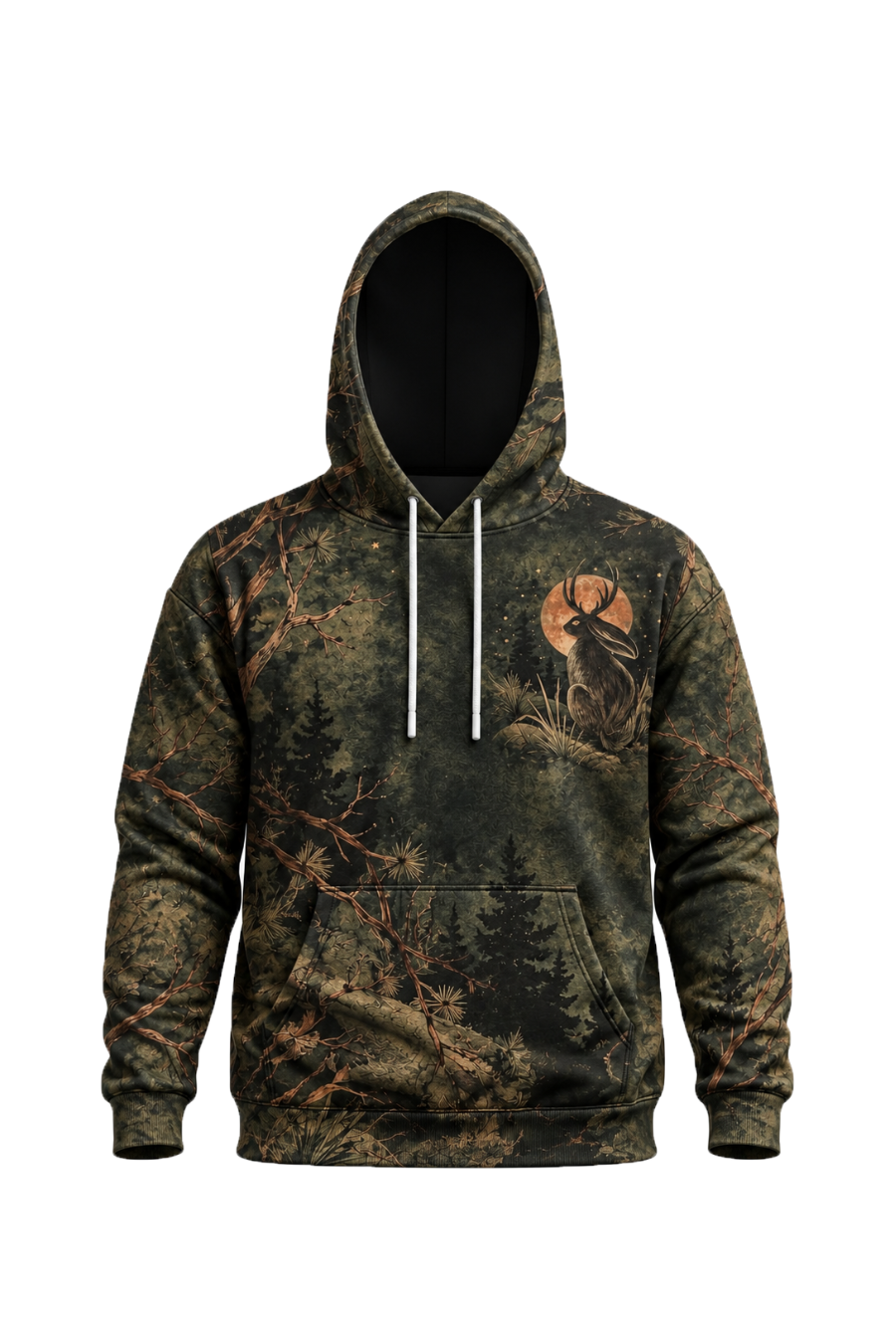 Performance Fleece-Lined Hoodie - Jackalope Pine Ridge Moonlight image 6