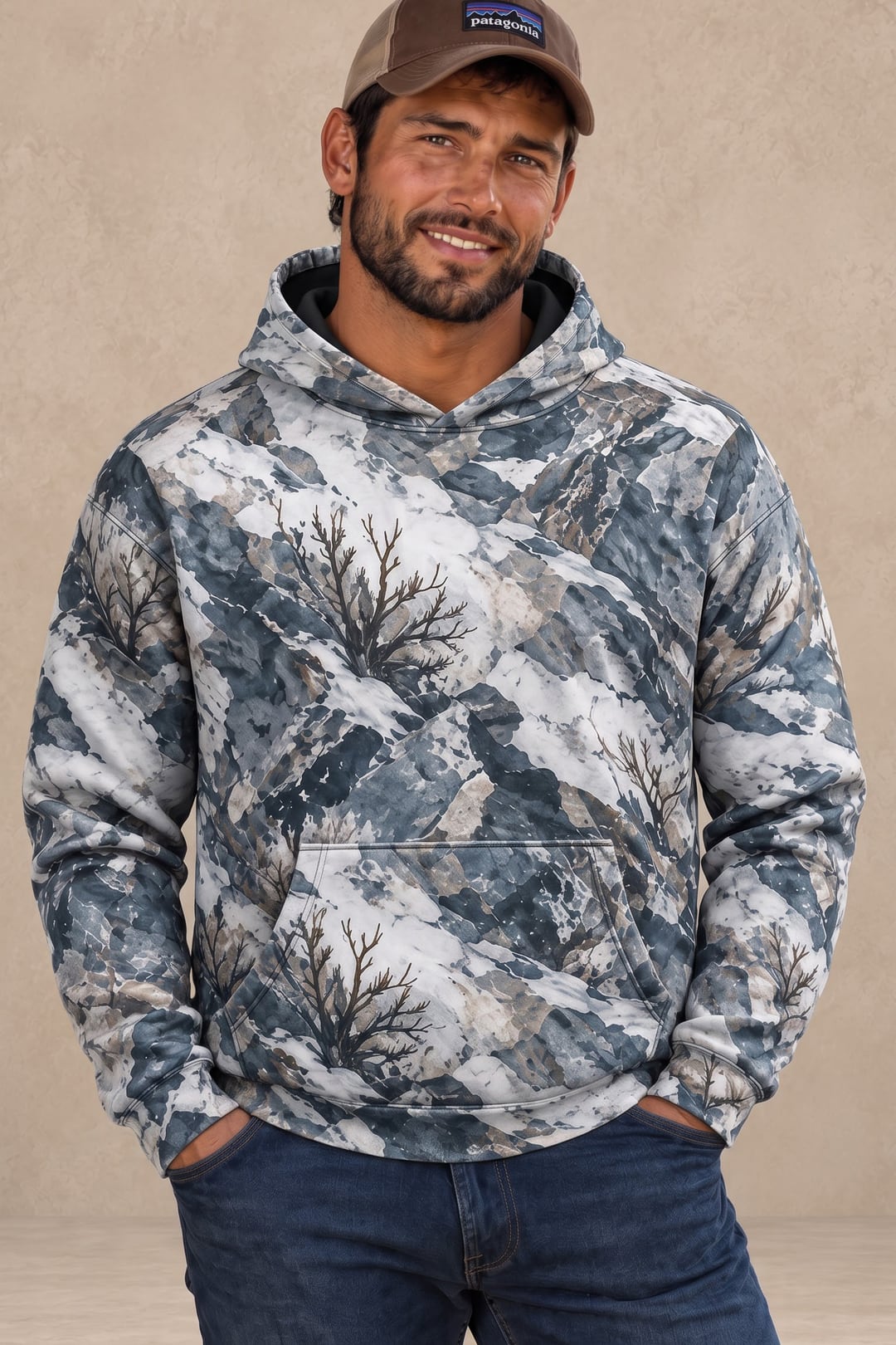 Performance Fleece-Lined Hoodie - Mule Deer Alpine Frost Ascent image 3