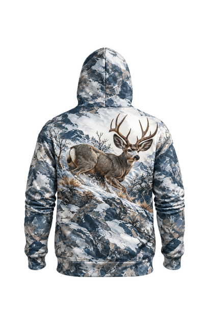 Performance Fleece-Lined Hoodie - Mule Deer Alpine Frost Ascent image 5