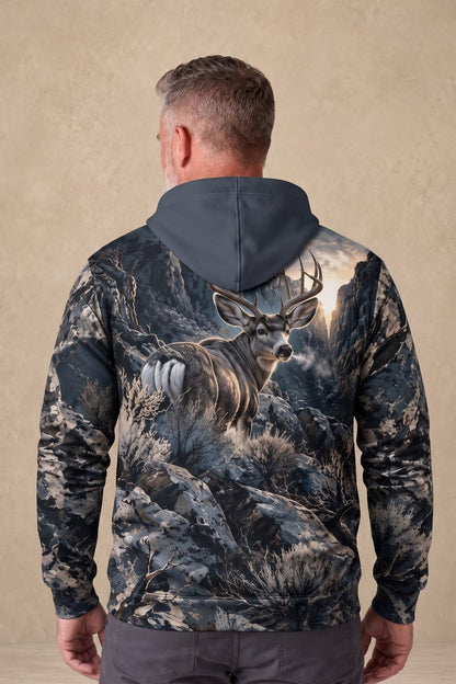 Performance Fleece-Lined Hoodie - Mule Deer Cold Slate Canyon image 2