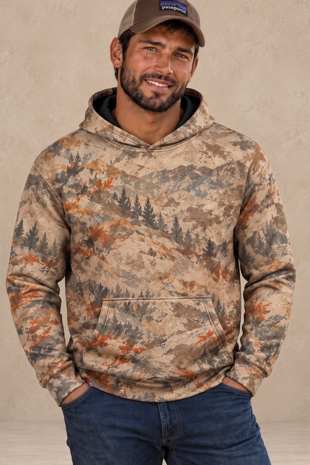 Performance Fleece-Lined Hoodie - Mule Deer Golden Ridge Bound image 3