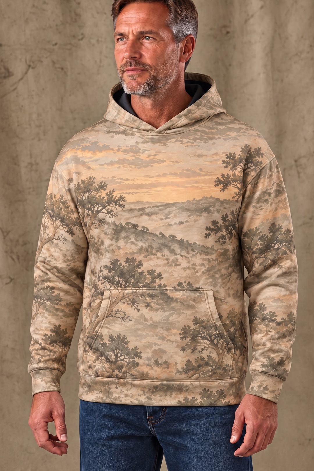 Performance Fleece-Lined Hoodie - Mule Deer Sunrise Ridge Patrol image 3
