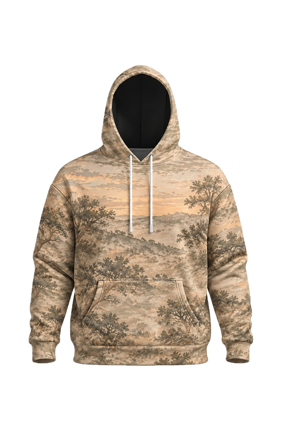 Performance Fleece-Lined Hoodie - Mule Deer Sunrise Ridge Patrol image 6