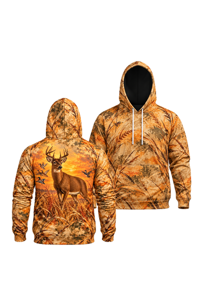 Performance Fleece-Lined Hoodie - Deer Golden Prairie Sentinel image 1