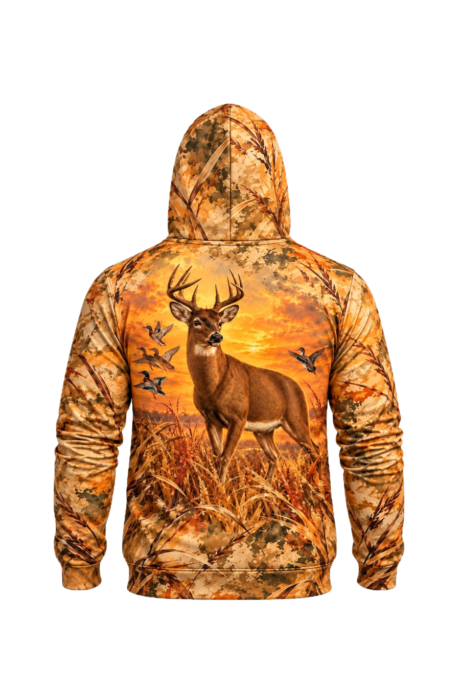 Performance Fleece-Lined Hoodie - Deer Golden Prairie Sentinel image 5