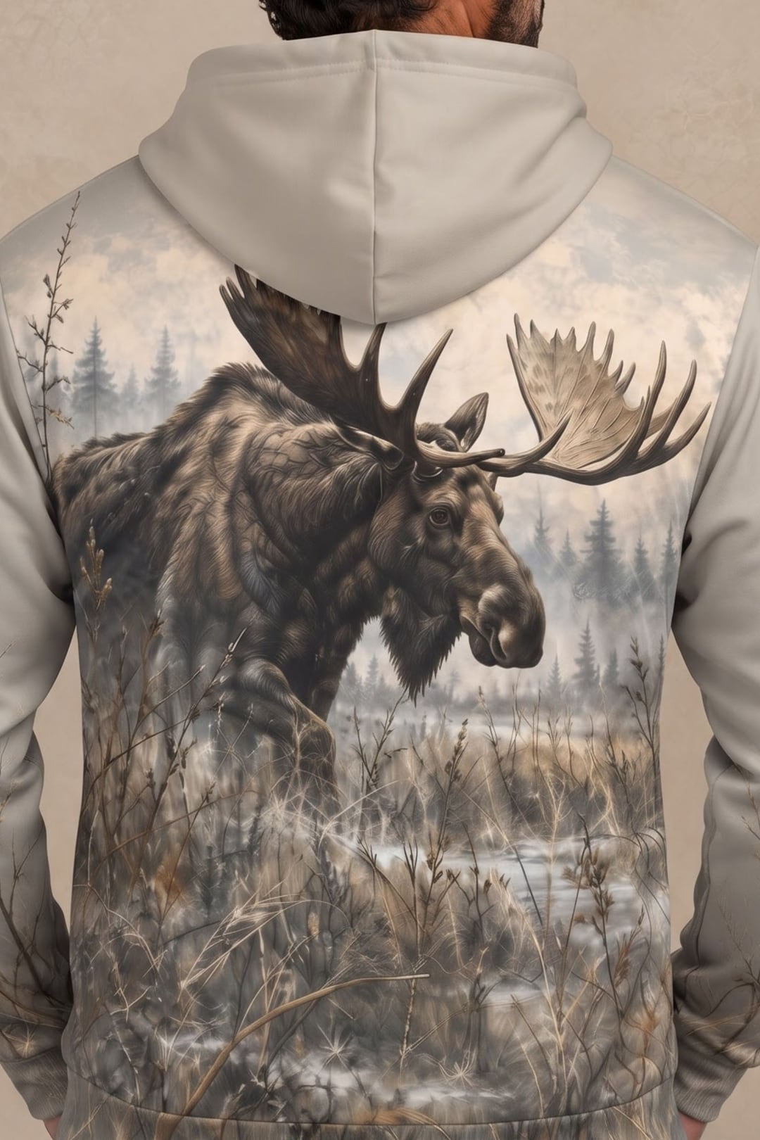 Performance Fleece-Lined Hoodie - Moose Misty Marsh Titan image 4