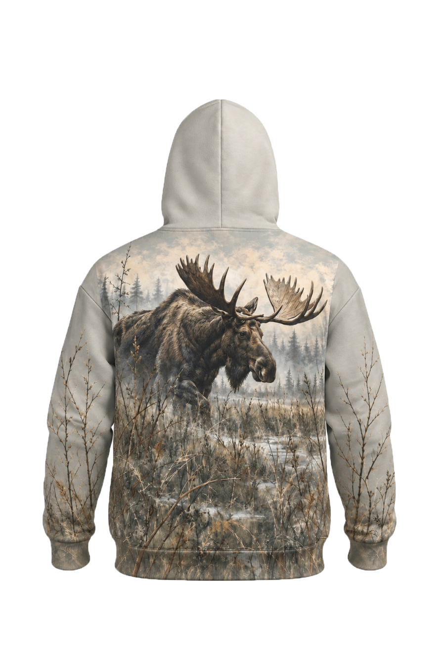 Performance Fleece-Lined Hoodie - Moose Misty Marsh Titan image 5