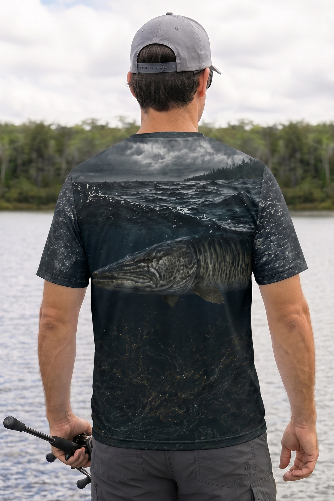 Pro Fishing Short Sleeve - Storm Wave Musky - AOS62 image 2