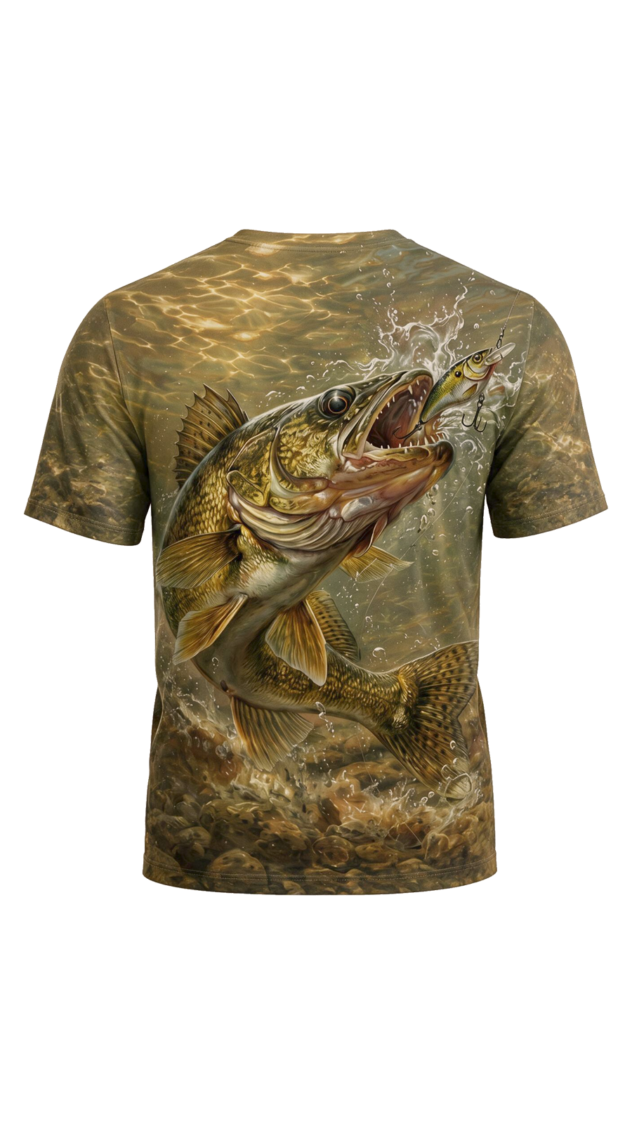 Pro Fishing Short Sleeve - Walleye Strike Realism - AOS103 image 5