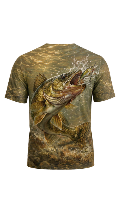 Pro Fishing Short Sleeve - Walleye Strike Realism - AOS103 image 5