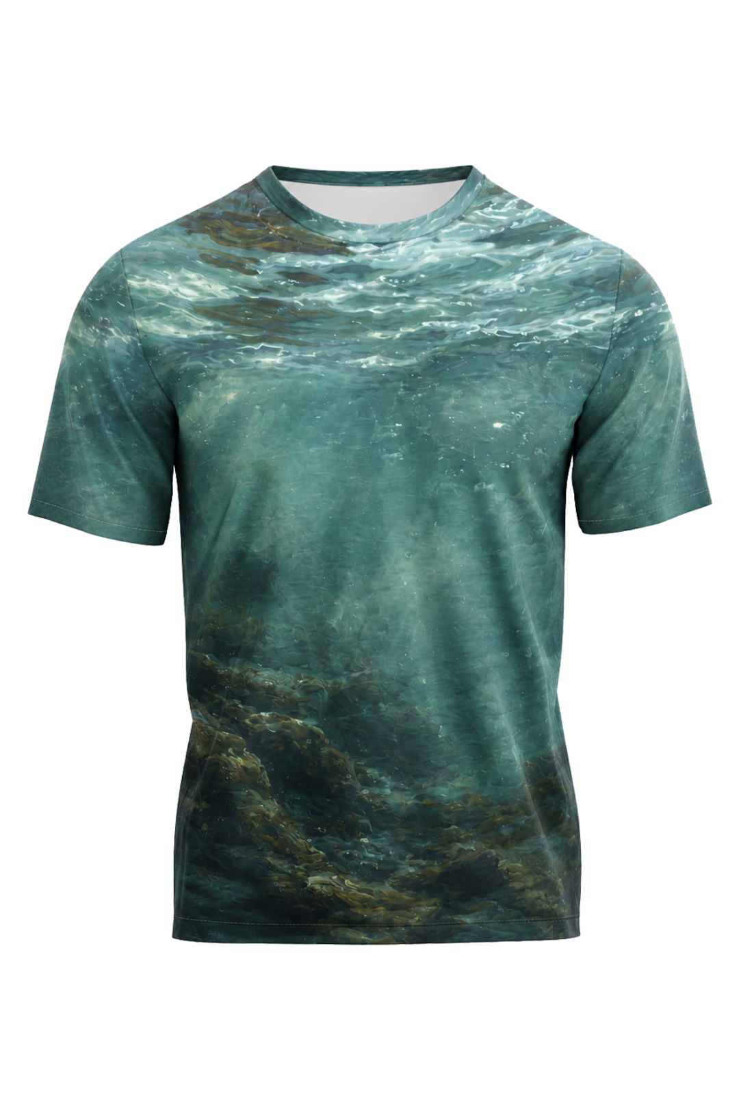 Pro Fishing Short Sleeve - Cold Teal Walleye - AOS69 image 5