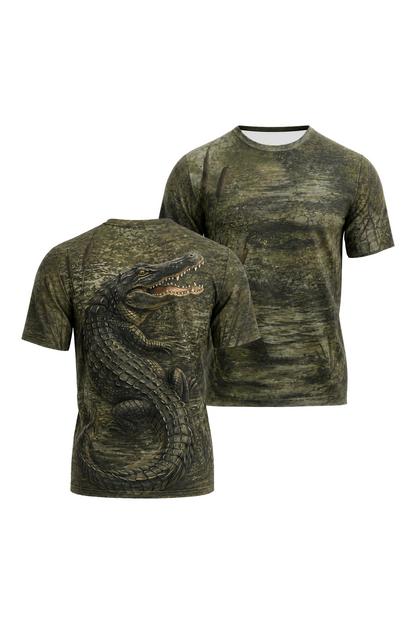 Pro Fishing Short Sleeve - Bayou Ambush Gator - AOS64 image 1