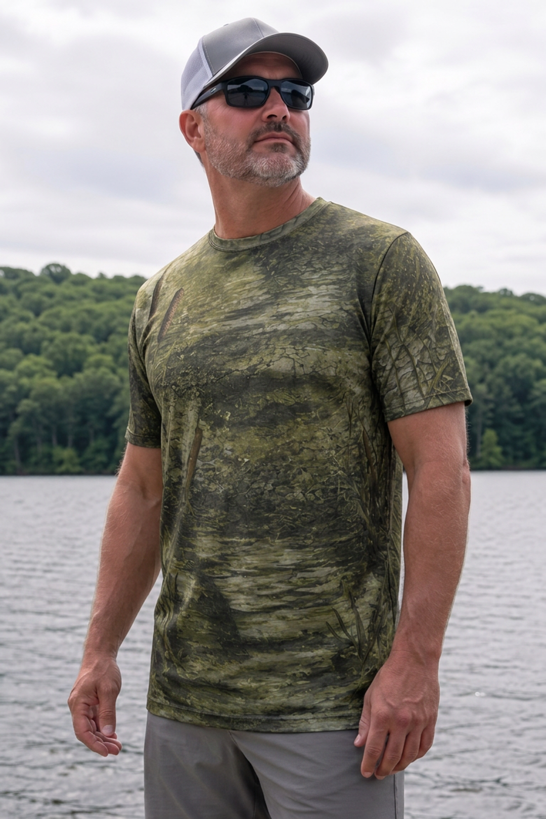 Pro Fishing Short Sleeve - Bayou Ambush Gator - AOS64 image 3