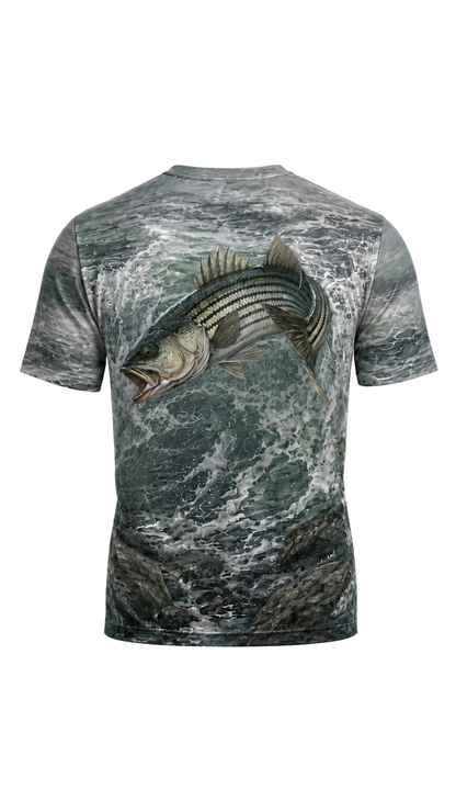 Pro Fishing Short Sleeve - Surge Striped Bass - AOS82 image 5
