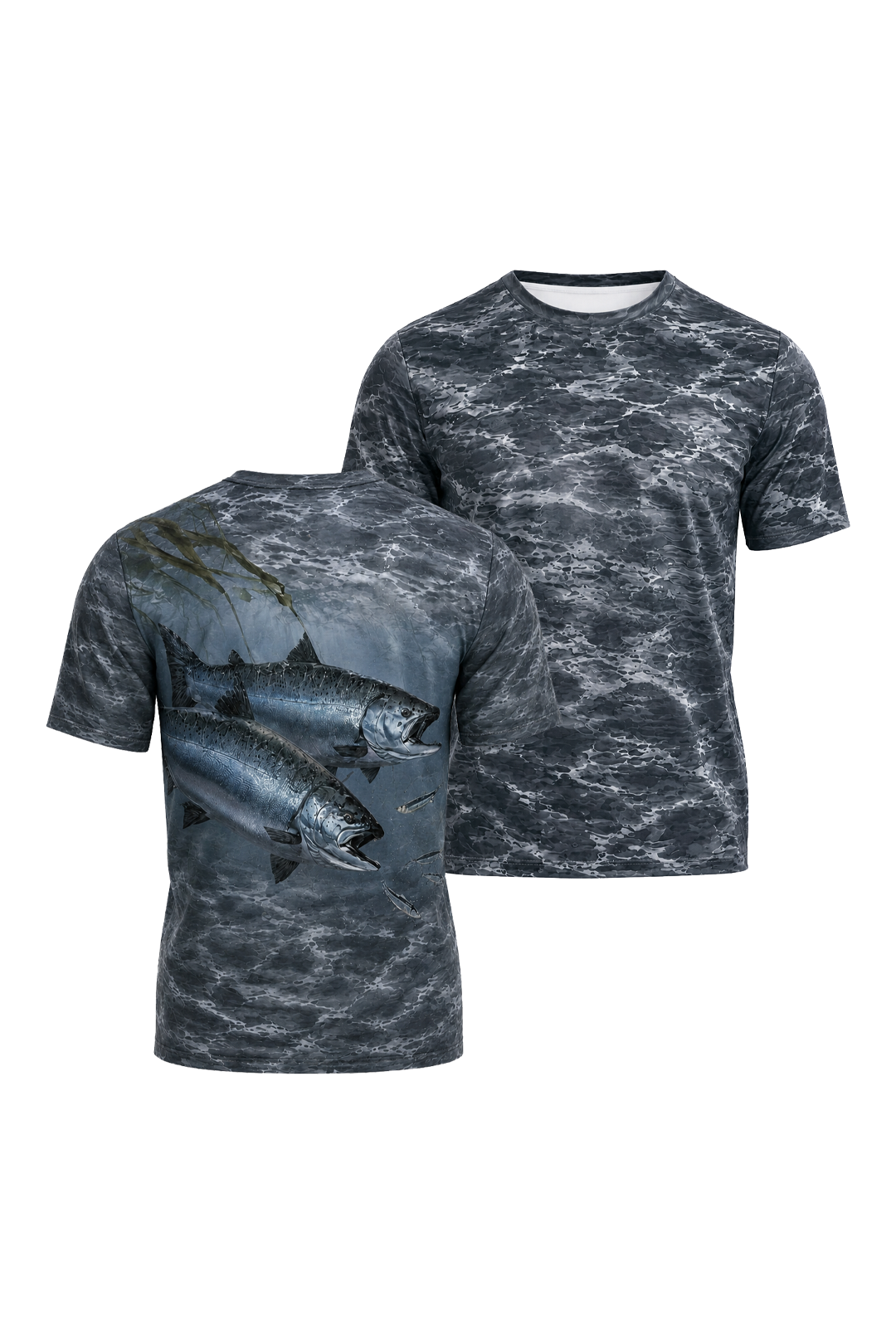 Pro Fishing Short Sleeve - Dusk Lake Salmon - AOS65 image 1