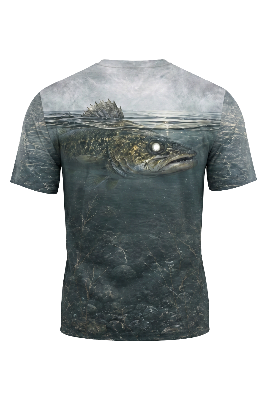 Pro Fishing Short Sleeve - Misty Timber Walleye - AOS80 image 5
