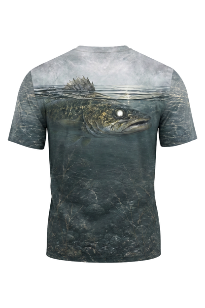 Pro Fishing Short Sleeve - Misty Timber Walleye - AOS80 image 5