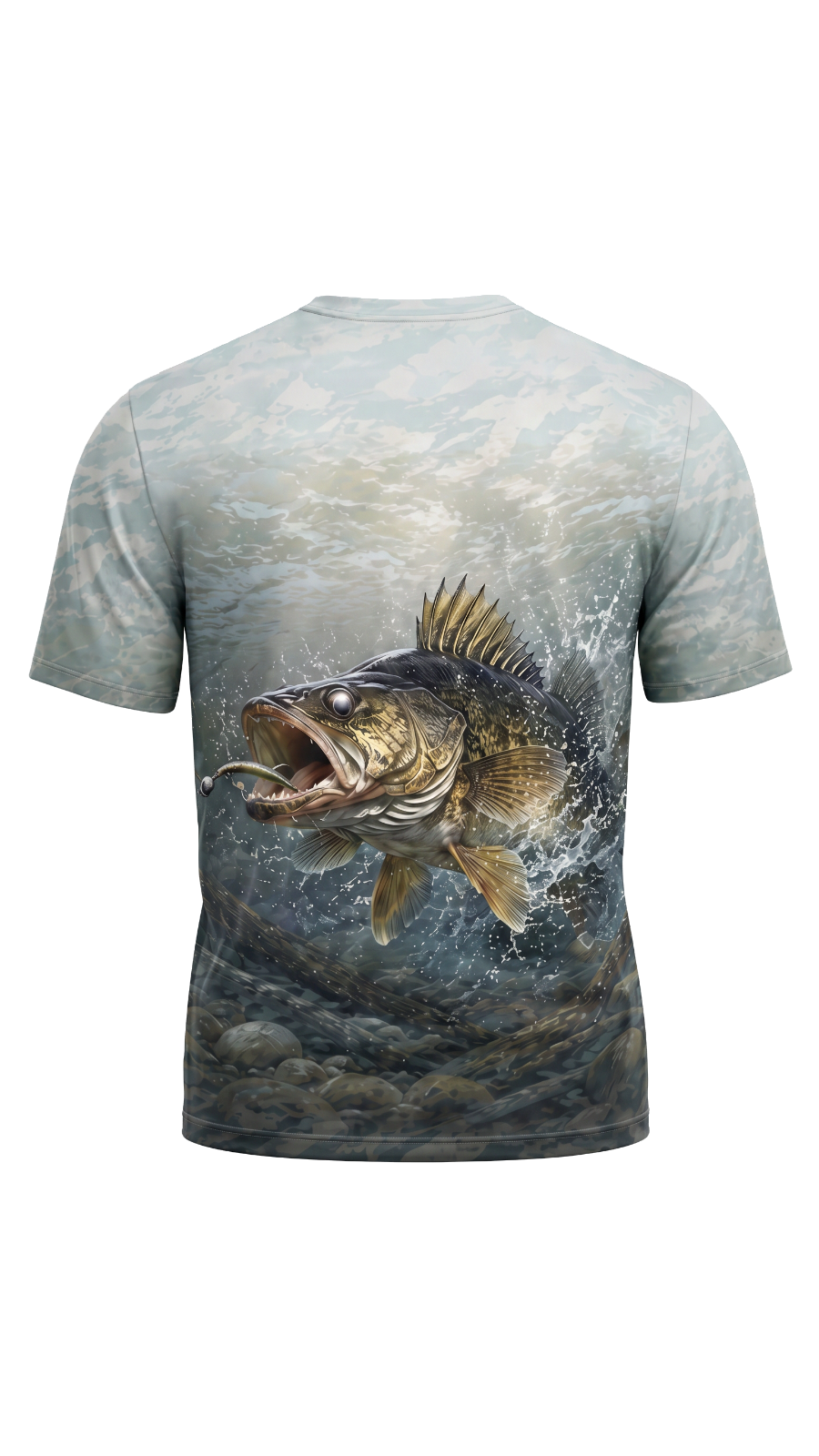 Pro Fishing Short Sleeve - River Walleye Strike - AOS91 image 5