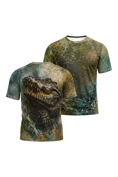 Pro Fishing Short Sleeve - Swamp Jaw - AOS98 image 1