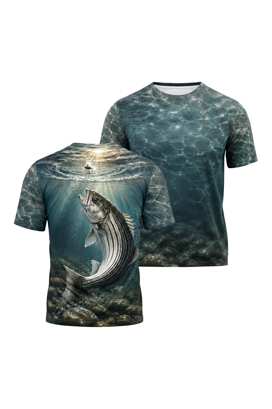 Pro Fishing Short Sleeve - Deep Cobble Striper - AOS97 image 1
