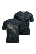 Pro Fishing Short Sleeve - Midnight Splash Striper - AOS92 image 1