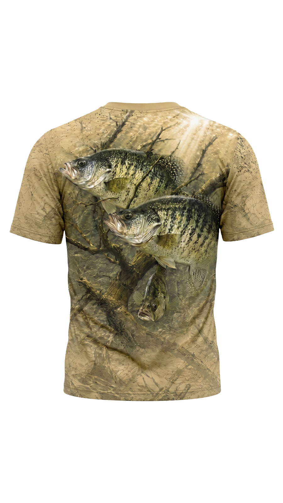 Pro Fishing Short Sleeve - Sunlit Timber Crappie - AOS96 image 5
