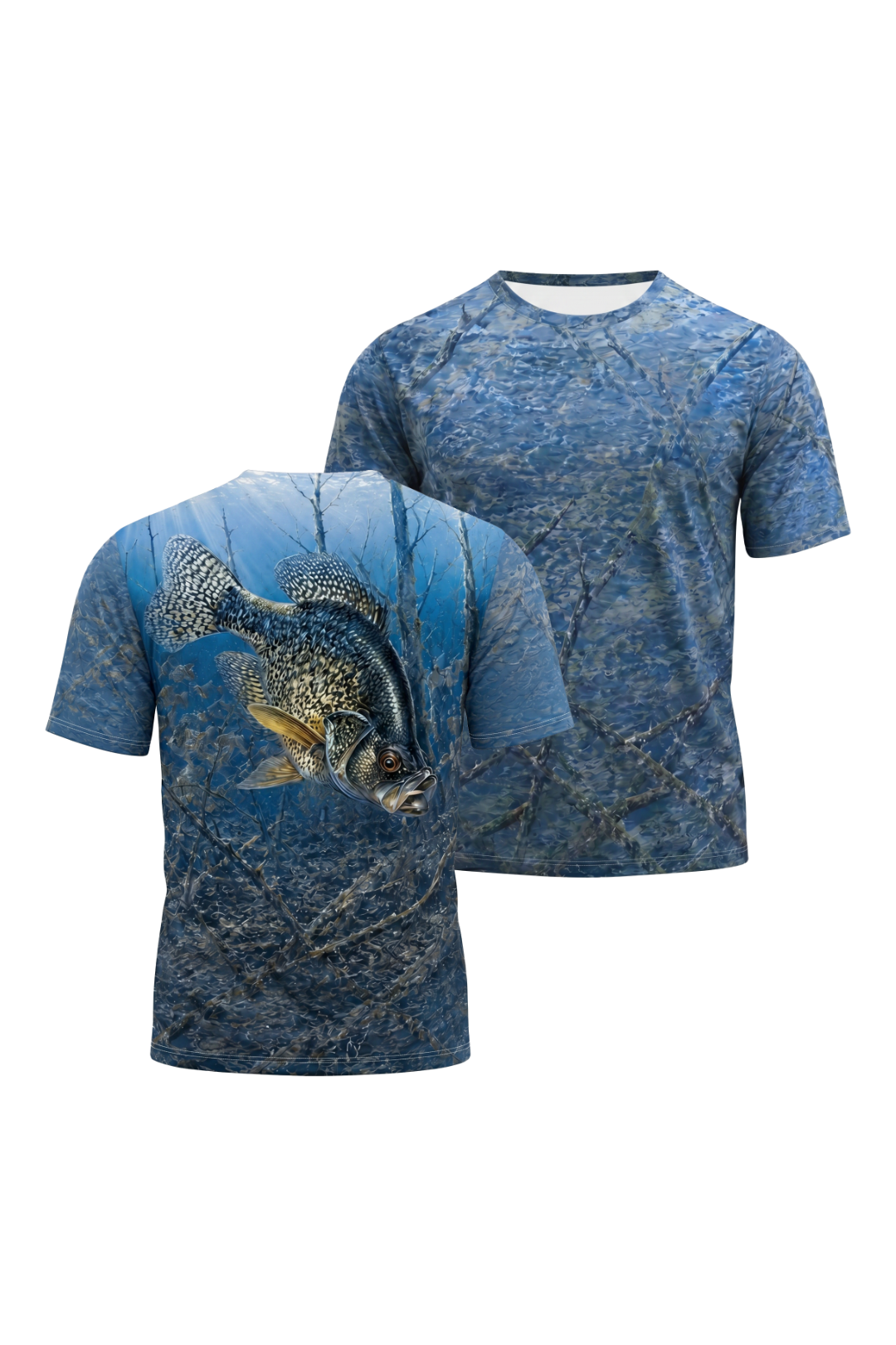 Pro Fishing Short Sleeve - Sunlit Flooded Crappie - AOS76 image 1