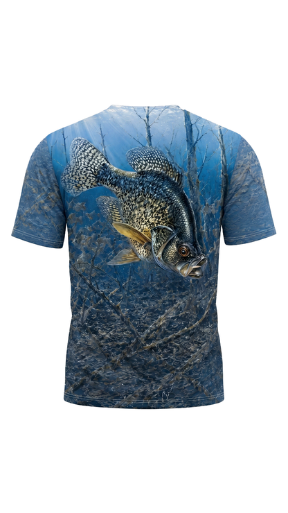 Pro Fishing Short Sleeve - Sunlit Flooded Crappie - AOS76 image 5