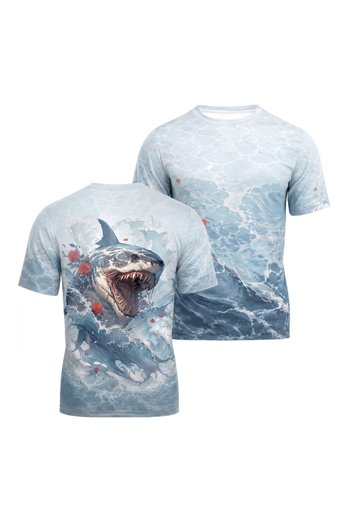 Pro Fishing Short Sleeve - Rosejaw Shark - AOS102 image 1