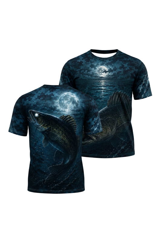 Pro Fishing Short Sleeve - Moonlit Eye Walleye - AOS90 image 1