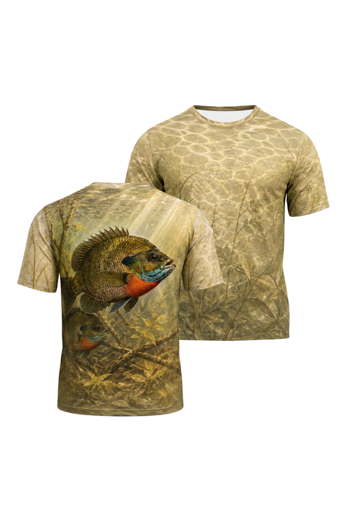 Pro Fishing Short Sleeve - Sunlit Shallows Bluegill - AOS77 image 1