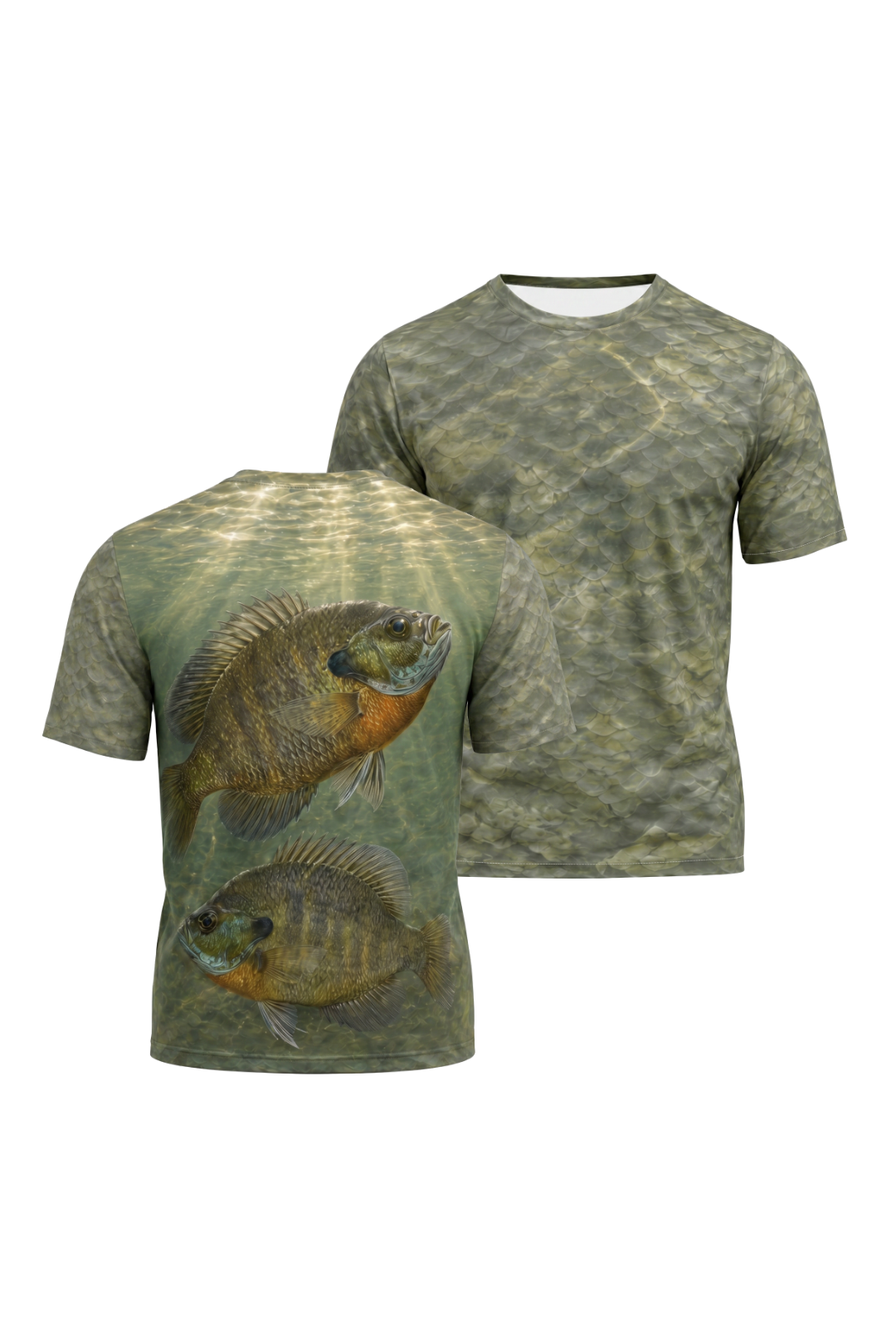 Pro Fishing Short Sleeve - Sunlit Scale Bluegill - AOS78 image 1