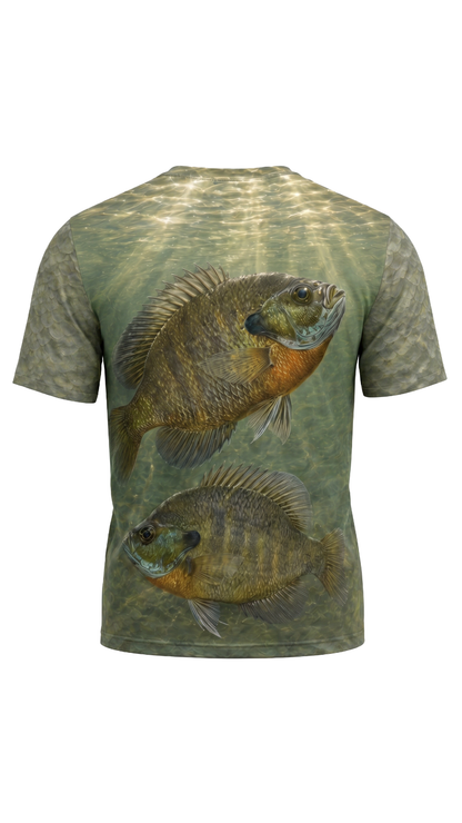 Pro Fishing Short Sleeve - Sunlit Scale Bluegill - AOS78 image 5