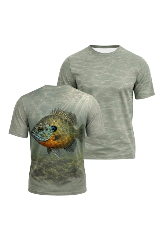 Pro Fishing Short Sleeve - Sunlit Marsh Bluegill - AOS95 image 1