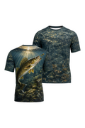 Pro Fishing Short Sleeve - Deep Breach Walleye image 1