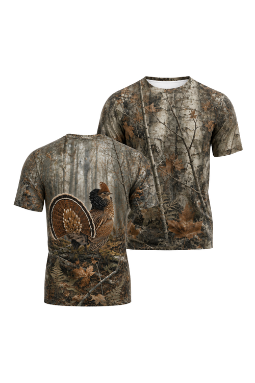 Pro Hunting Short Sleeve - Ruffed Grouse Drummer image 1