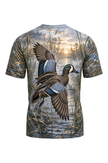 Pro Hunting Short Sleeve - Blue Winged Teal Early Marsh Flash - ULS318V image 5