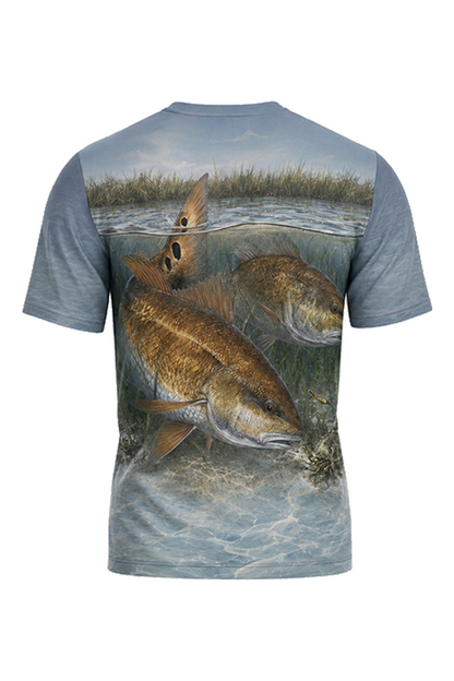 Pro Fishing Short Sleeve - Grass Flat Redfish image 5
