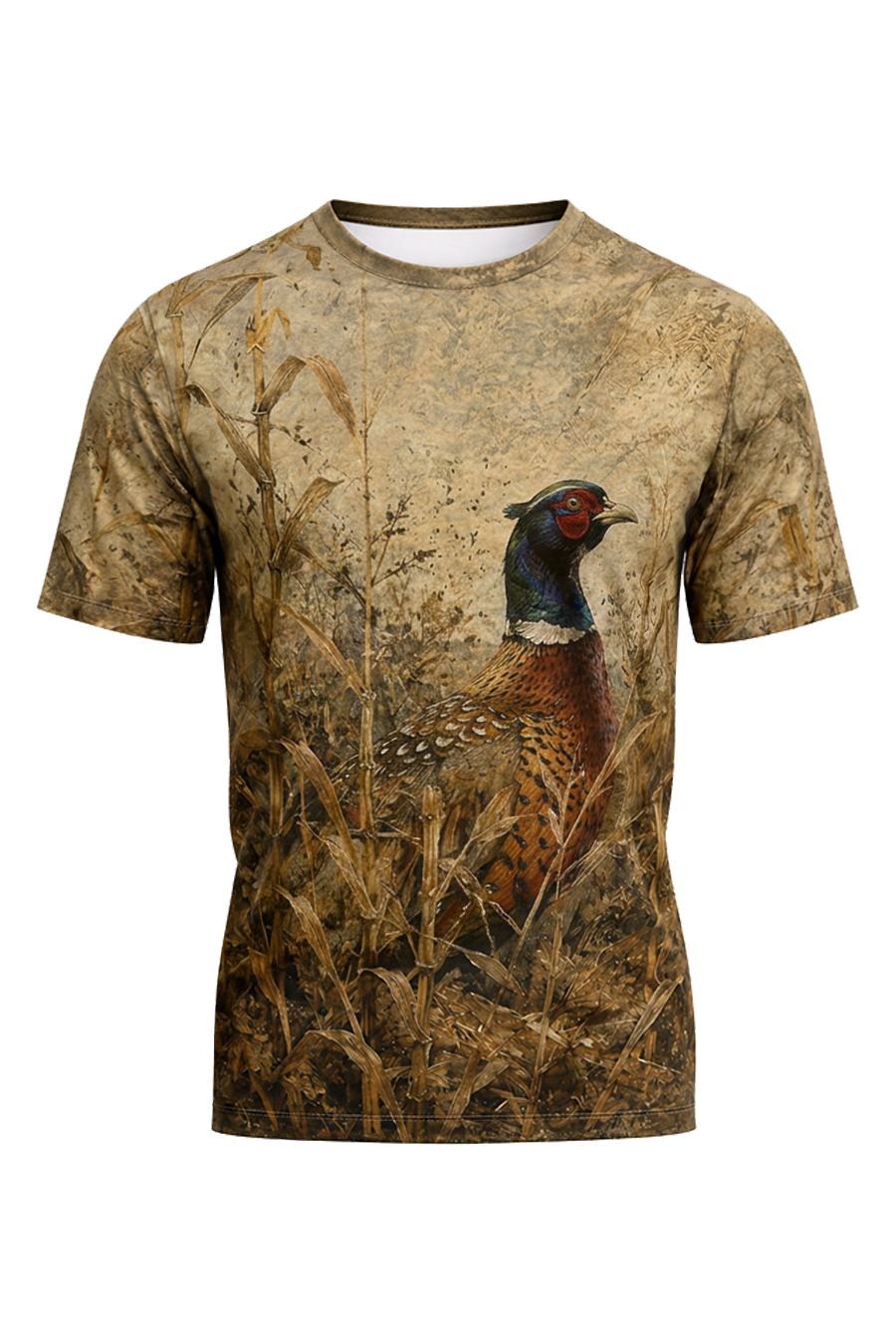 Pro Hunting Short Sleeve - Golden Cornfield Pheasant Flush image 5