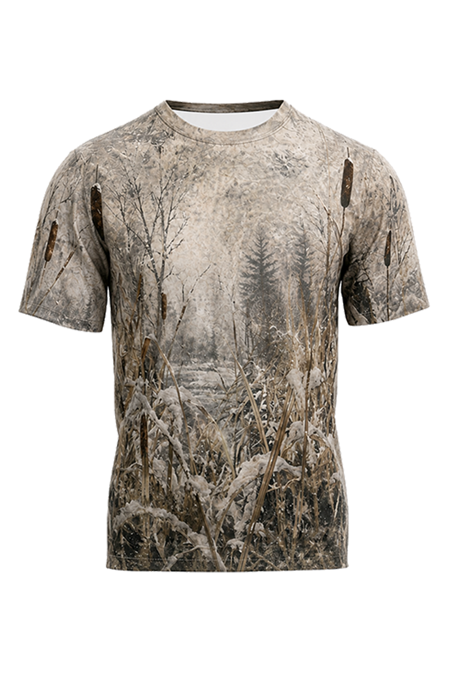 Pro Hunting Short Sleeve - Snowy Marsh Pheasant Flight image 6