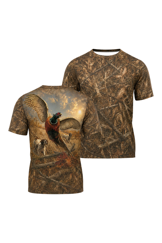 Pro Hunting Short Sleeve - Golden Pheasant Field Flush image 1