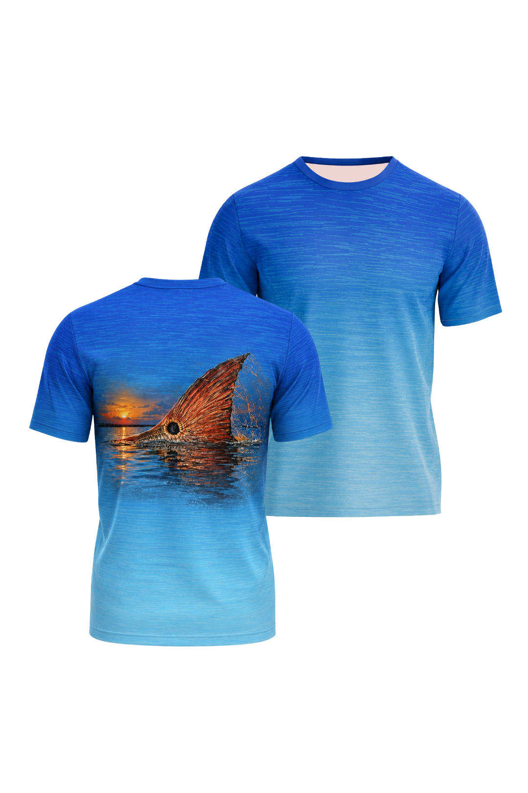 Pro Fishing Short Sleeve - Sunset Redfish Tailing image 1