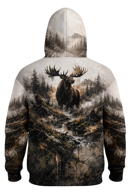 Hunter Fleece Hoodie - Wilderness Moose Creek – M45H
